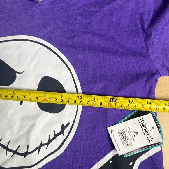 NWT Nightmare Before Christmas Halloween  Hoodie Dress with Long Sleeves Size M - Picture 7 of 8